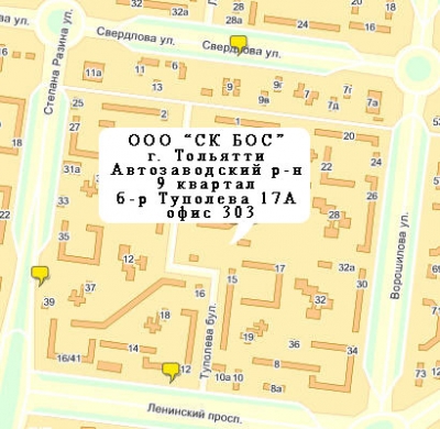 Карта 10 квартала тольятти