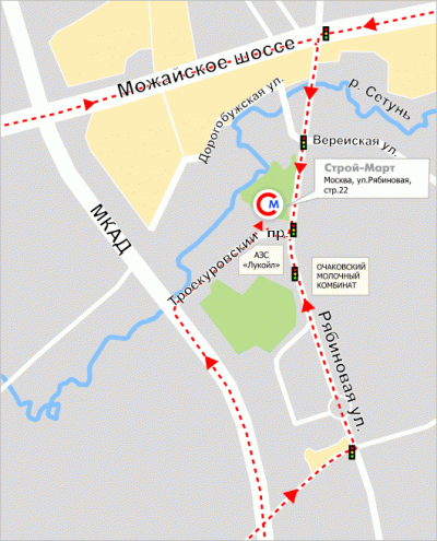 Метро на рябиновой