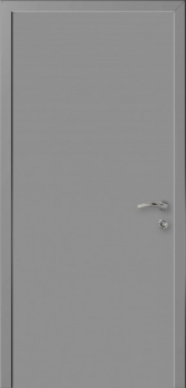 Дверь влагостойкая композитная гладкая "Капель" (RAL7040, темно-серый)