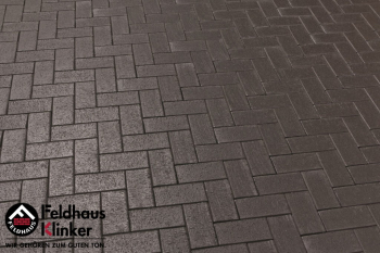 Тротуарная плитка Feldhaus Klinker с фасками 200х100х40 Umbra ferrum