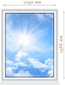 Пластиковое окно VEKA PROLINE 1090х1386, одинарный стеклопакет STiS, м/п