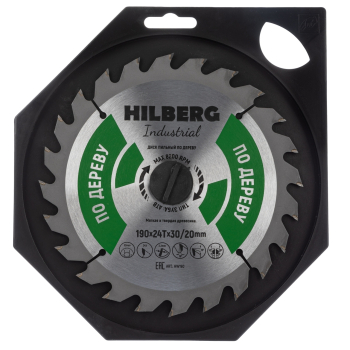 Диск пильный Hilberg Industrial Дерево 190*30/20*24Т HW190