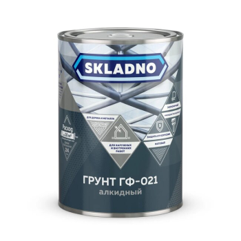 Грунт Skladno ГФ-021, серый, 1,8 кг