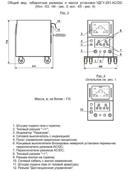 Установка для аргонодуговой сварки УДГУ-251 AC/DC