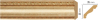 Потолочный плинтус Decomaster 155S-933, 1шт (длина 2,4м)