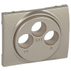 Накладка TV-FM-SAT розетки Legrand Galea Life Titanium