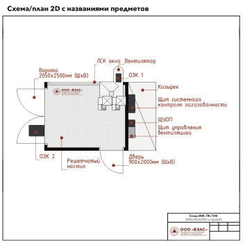 Склад ГСМ 3000х2450х2900