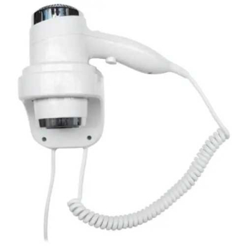 Фен HOTELline настенный белый 1800-2200 W, Nofer 02011.W
