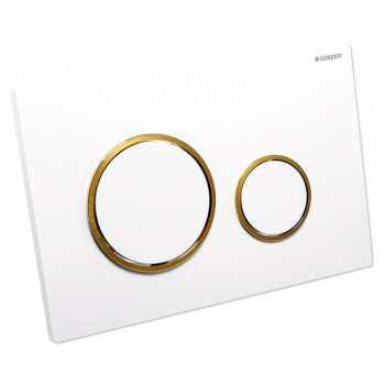 Клавиша смыва Geberit Sigma 20 белый/золото 115.882.KK.1