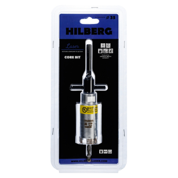 Коронка алмазная по бетону 35 мм Hilberg Laser HM235