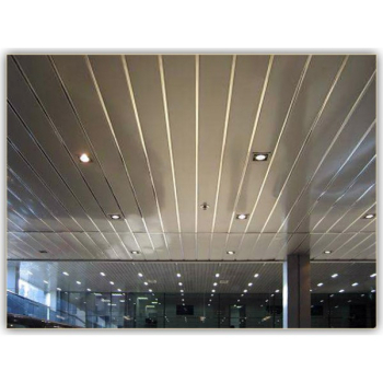 Потолочная рейка Албес 135мм (3м). Металлик серебристый