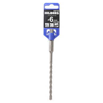 Бур для перфоратора по бетону 6*160мм SDS-plus Hilberg, S06160