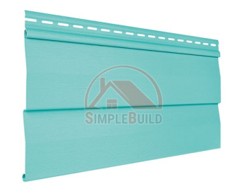 сайдинг виниловый под брус "Текос", бирюза