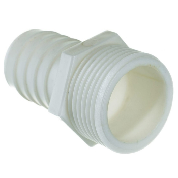 Штуцер для шланга QUATTRO ELEMENTI внеш. резьба 1" - "ёлочка" 25 мм, 2шт, пластик (771-909) (Штуцеры для шлангов)