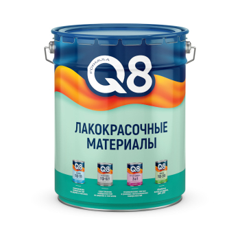 Грунт-эмаль по ржавчине Formula Q8, 3 в 1, белая, 20 кг