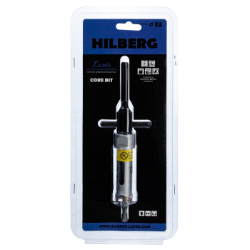 Коронка алмазная по бетону 22 мм Hilberg Laser HM222