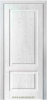 Межкомнатная деревянная дверь из сращенного массива Рубенс Белый Ясень и патина Blum Industry