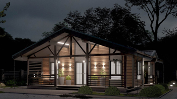 ХИТ! Каркасный дом "СВОЙ 199", 1 этаж, 90 м2, 9х9 м