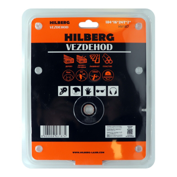 Диск пильный Hilberg Vezdehod 184*16*24Т*7 град. HV187