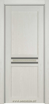 Межкомнатная крашенная дверь из массива ясеня Данте белая с фисташкой Blum Industry