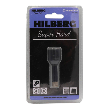 Коронка алмазная 10 мм Hilberg Super Hard M14 HH610