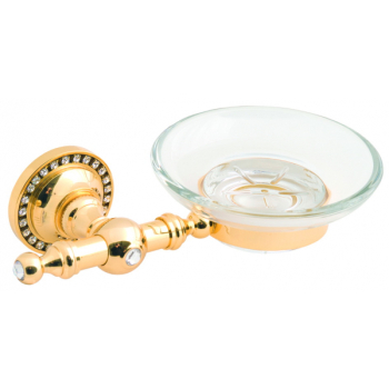 Мыльница золото Camelos со сваровски G1403