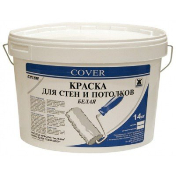 Краска для стен и потолков "COVER" БЕЛАЯ 14 кг
