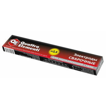 Электроды сварочные QUATTRO ELEMENTI нержавеющие, 2,5 мм, масса 1,0 кг (771-374) (Электроды сварочные)
