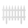 GRINDA Классика 28х300 см, белый, Декоративный забор (422201-W) (Декоративные ограждения)
