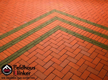 Тротуарная плитка Feldhaus Klinker с фасками 200x100x52 Gala plano