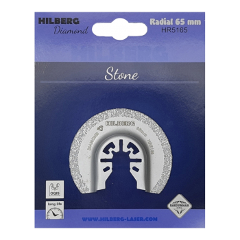 Полотно алмазное отрезное по керамике и камню Hilberg Radial Vc-M 65 mm HR5165
