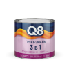 Грунт-эмаль по ржавчине Formula Q8, 3 в 1, вишневая, 1,8 кг