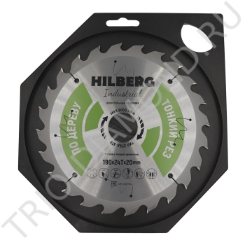 Диск пильный Hilberg Industrial Дерево тонкий рез 190*20*24Т HWT194