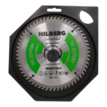 Диск пильный Hilberg Industrial Дерево 190*20*60Т HW197