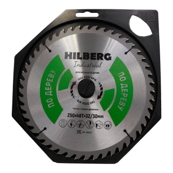 Диск пильный Hilberg Industrial Дерево 250*32/30*48Т HW254