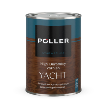 Лак алкидно-уретановый яхтный Poller A.R.T., глянцевый, 0,8 л