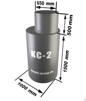 Кессон для скважины КС-2 1500х1000 мм, толщина стенки 4 мм
