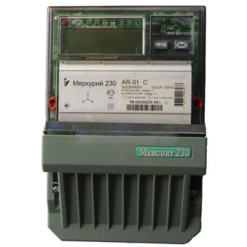 Электросчетчик Меркурий-230 AR-01R 5-60А 230/400В однотарифный RS-485 ЖКИ