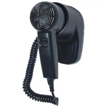 Фен HOTELline настенный чёрный 1200 W, Nofer 02055.N