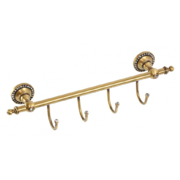 Вешалка с 3 крючкам бронза Camelos со сваровски A1401-K3
