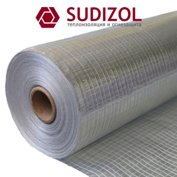 Стеклосетка фольгированная СТФ Sudizol, рулон 50 м2.