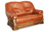 Двухместный диван-кровать из кожи Консул-23