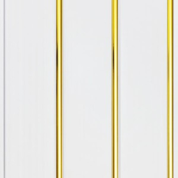 Белая панель золото 3-х секционная