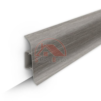 плинтус ПВХ "Идеал" серия "Классик", орех серый