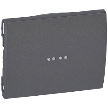 Клавиша выключателя с подсветкой Legrand Galea Life Dark Bronze