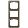 Рамка Legrand Galea Life 3 поста вертикальная Dark Bronze