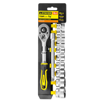Набор торцовых головок Stayer, 12 предметов