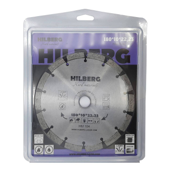 Диск алмазный отрезной 180*22,23 Hilberg Hard Materials Лазер HM104