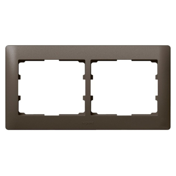 Рамка Legrand Galea Life 2 поста горизонтальная Dark Bronze