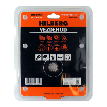 Диск пильный Hilberg Vezdehod 165*20*40Т*18 град. (reverse) HVR166